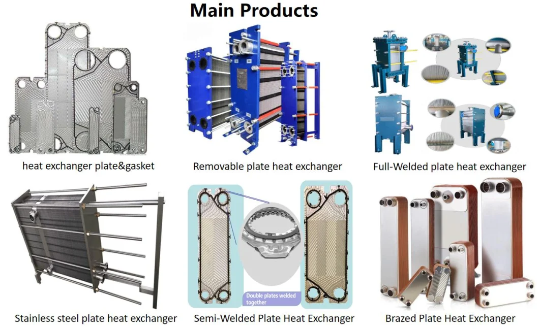 Tranter Gx7/Gc08/Gc9/Gx12/Gx42/Gcd044/Gx51/Gc51 Swep Equivalent Plate Type Plate Heat Exchangers Plate and Gasket with China Factory Price