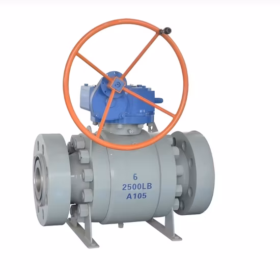 탄소강 스테인리스강 플랜지형 완전 보어 및 축소 보어 플로팅 트러니언 볼 밸브